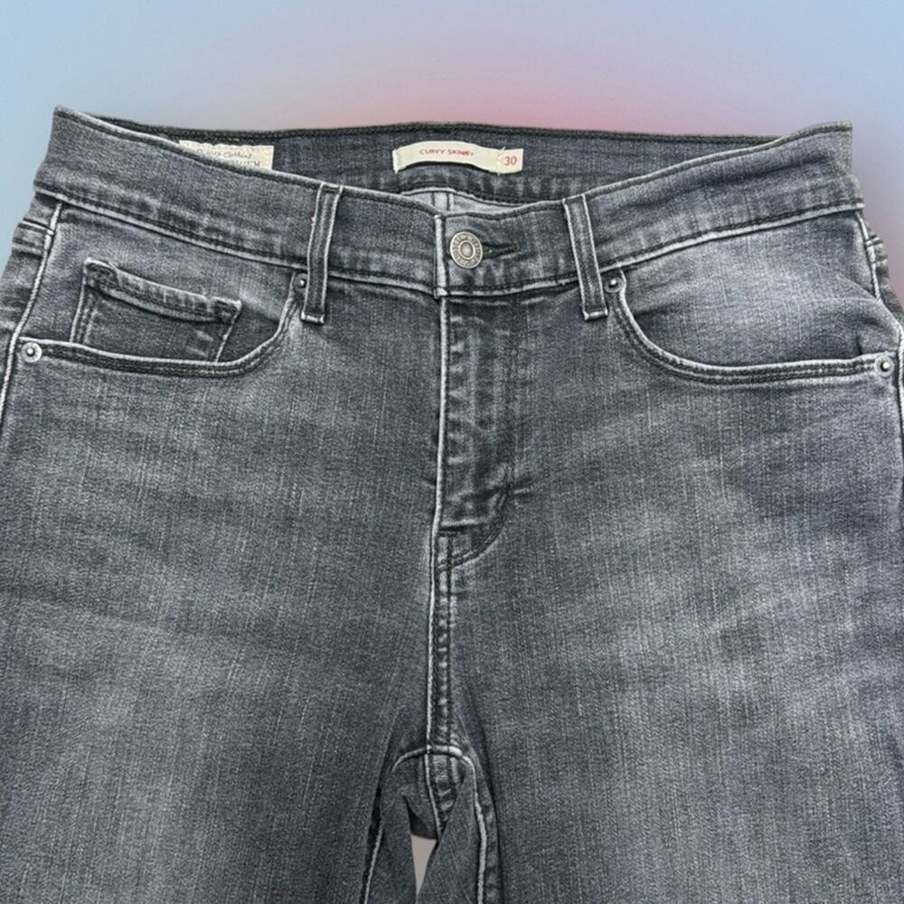 LEVI’S Women’s 30 Gray Black CURVY SKINNY Jeans